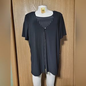 STUDIO 1940 3XL Black Blouse
